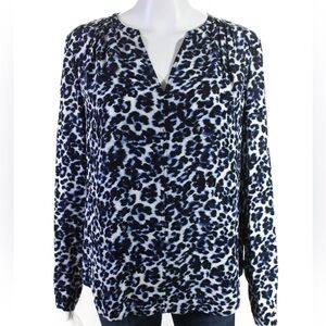 Rebecca Taylor cheetah print blouse 10